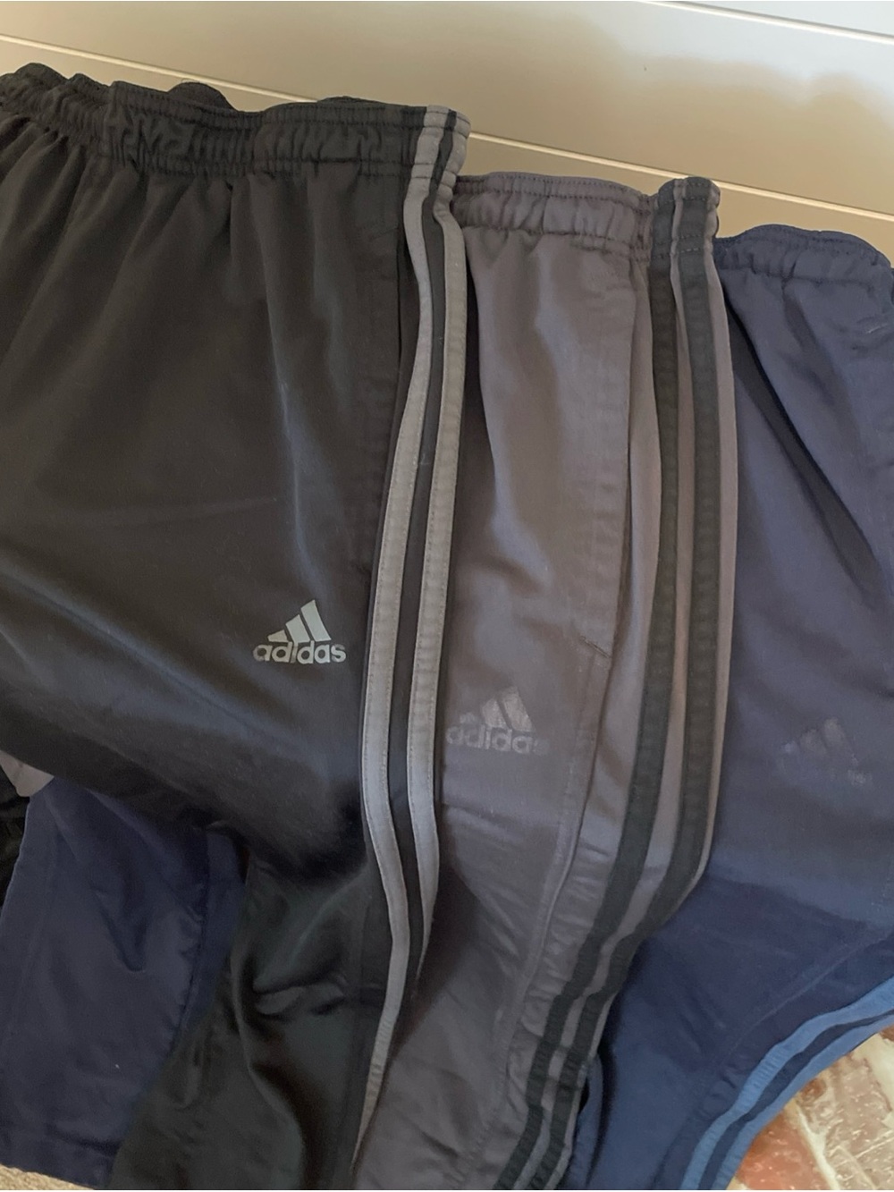 adidas mens Black & Navy Athletic Joggers -